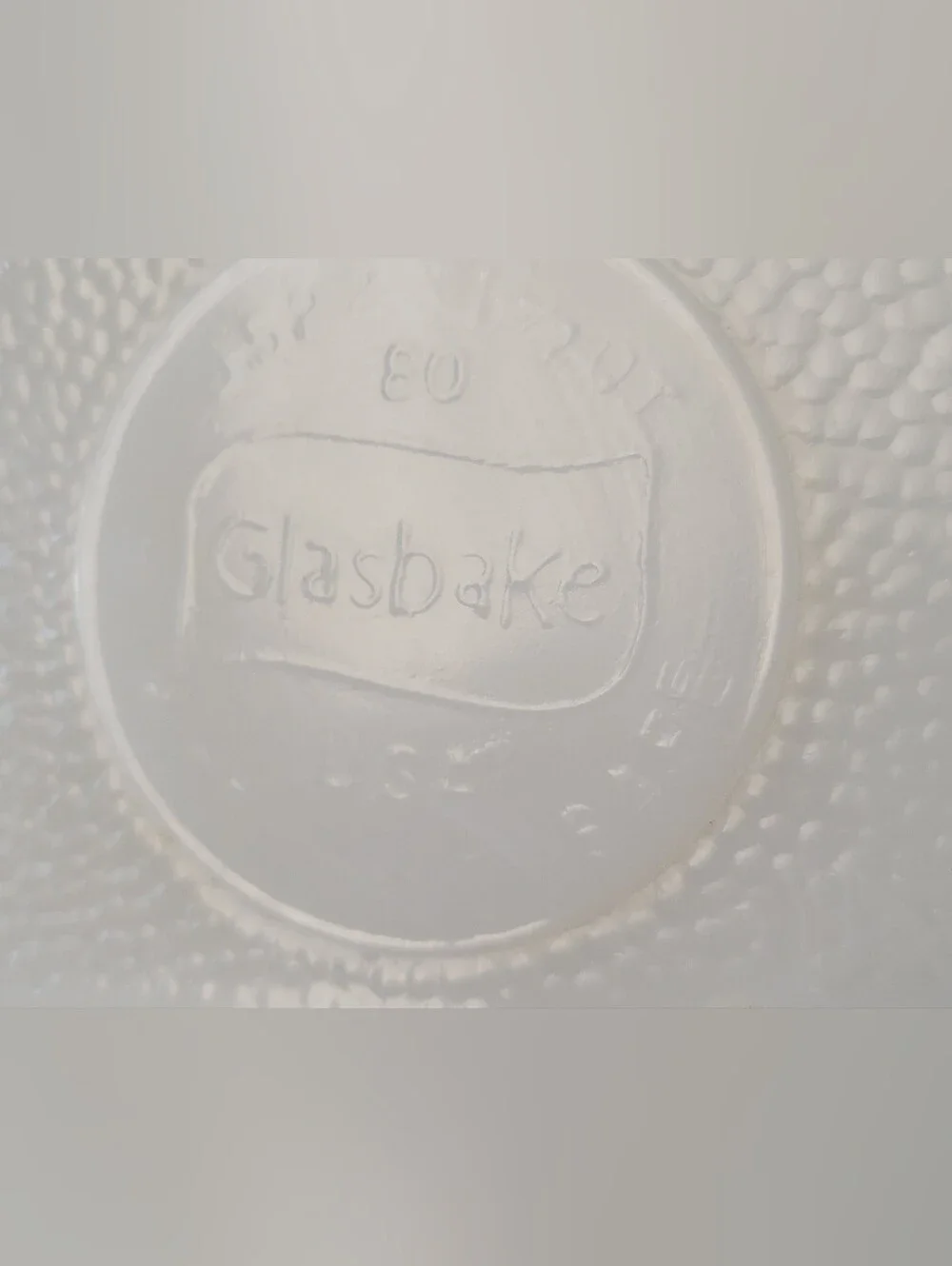 Vintage GLASBAKE J-522 Milk Glass Loaf Pan